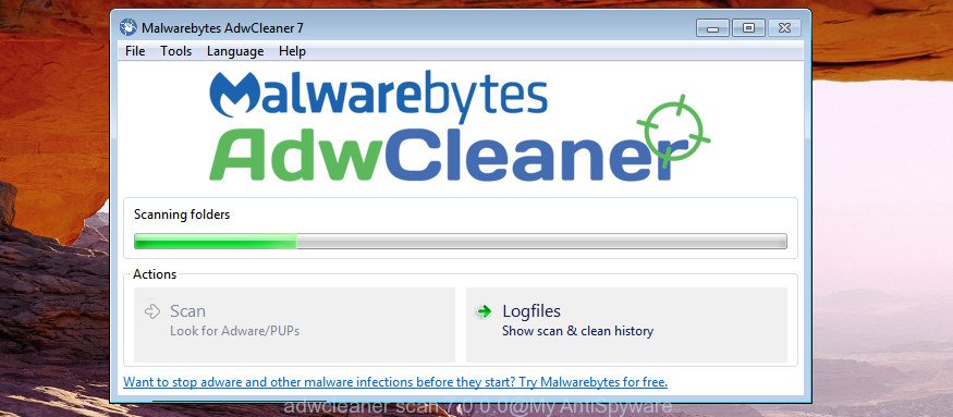 adwcleaner find adware that made to redirect your web browser to various ad web pages like Inversenews.com