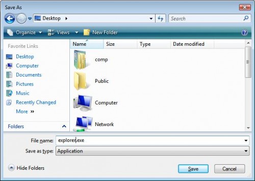 Save Dialog - Save As - Rename