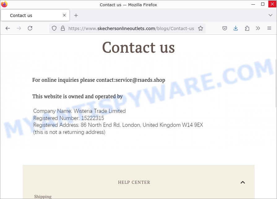 Service@rsaeds.shop: An Online Shopping Scam Exposed